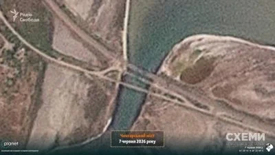 Удар по Чонгарському мосту: з'явилися супутникові знімки